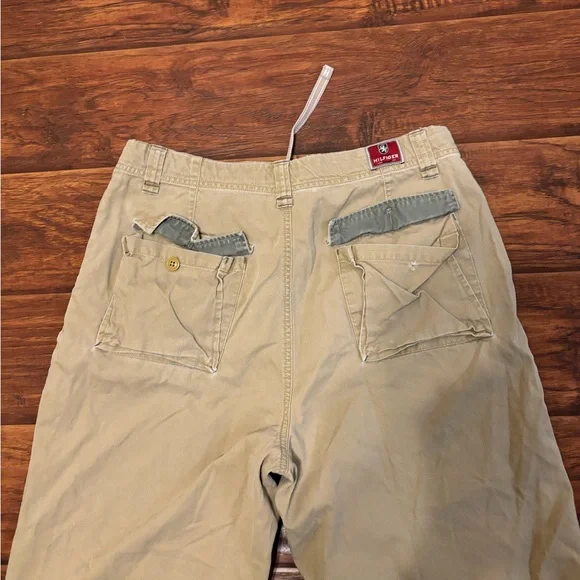 Red label hilfiger men draw string khaki pants - Picture 13 of 14